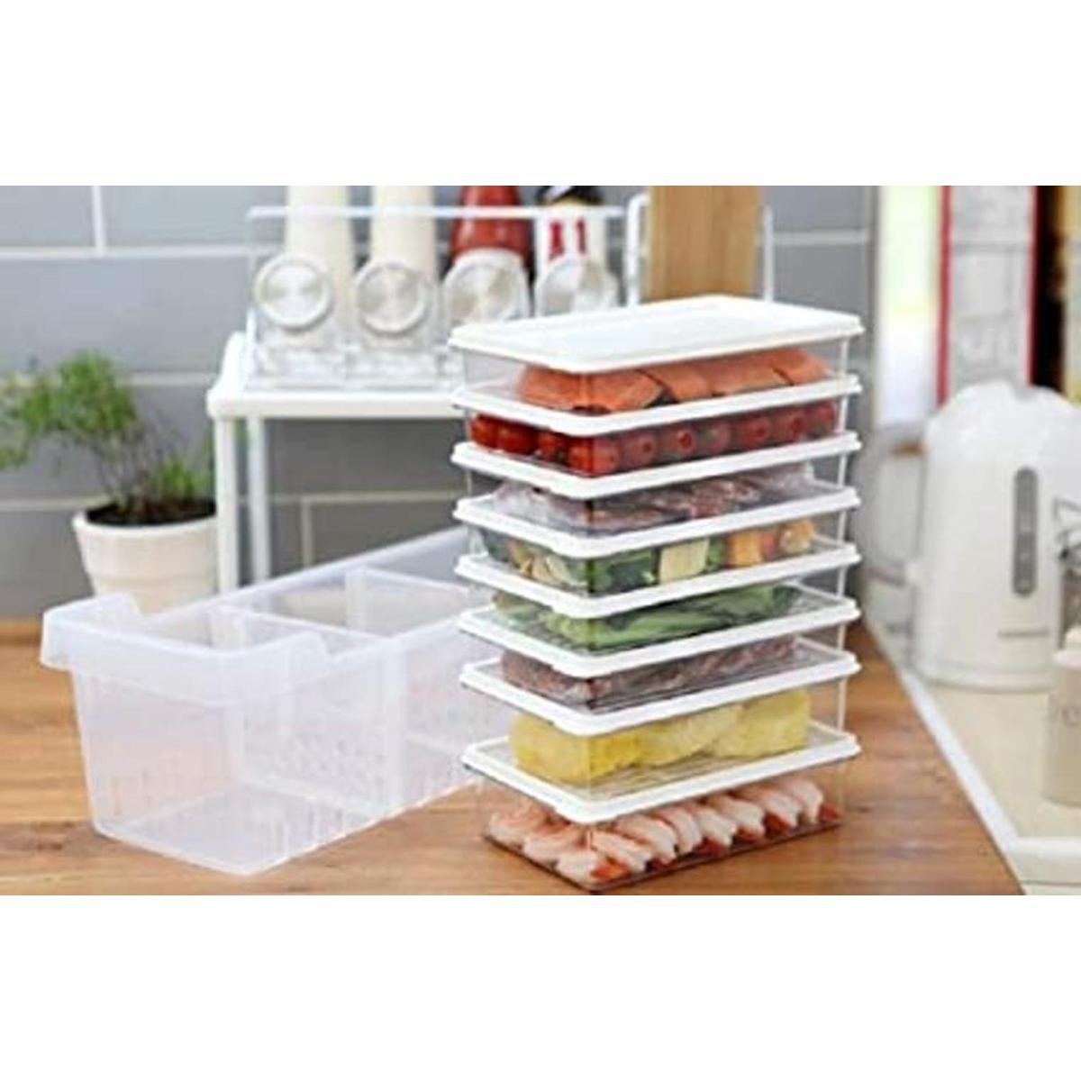 Organizador de refrigerador de cocina bandejas de