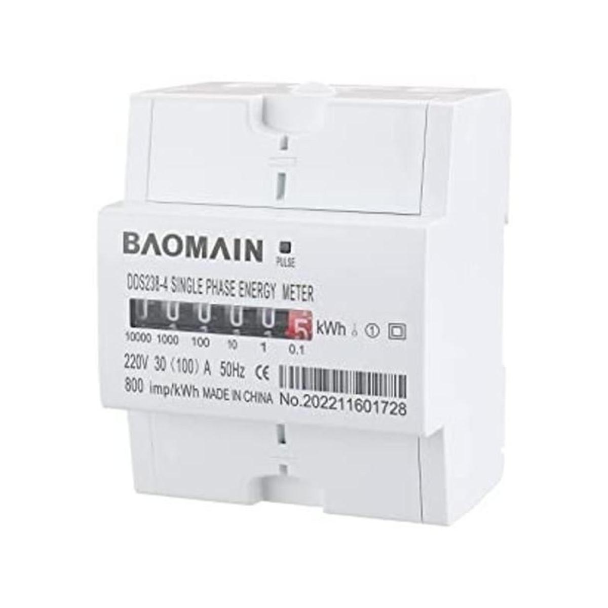 Baomain DDS2384 30100 Medidor de kwh monofásico de