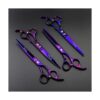 Purple Dragon Juego de 4 tijeras profesionales de aseo