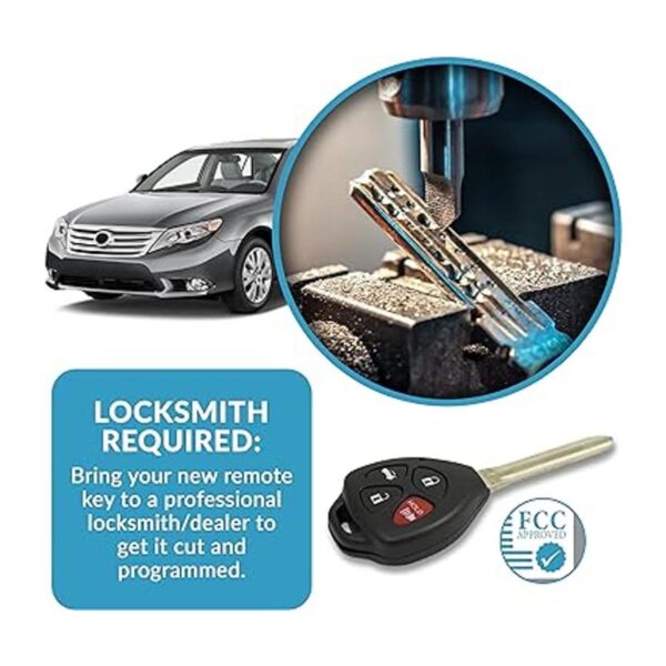 Keyless2Go Llave de repuesto para 2 llaves remotas de_5