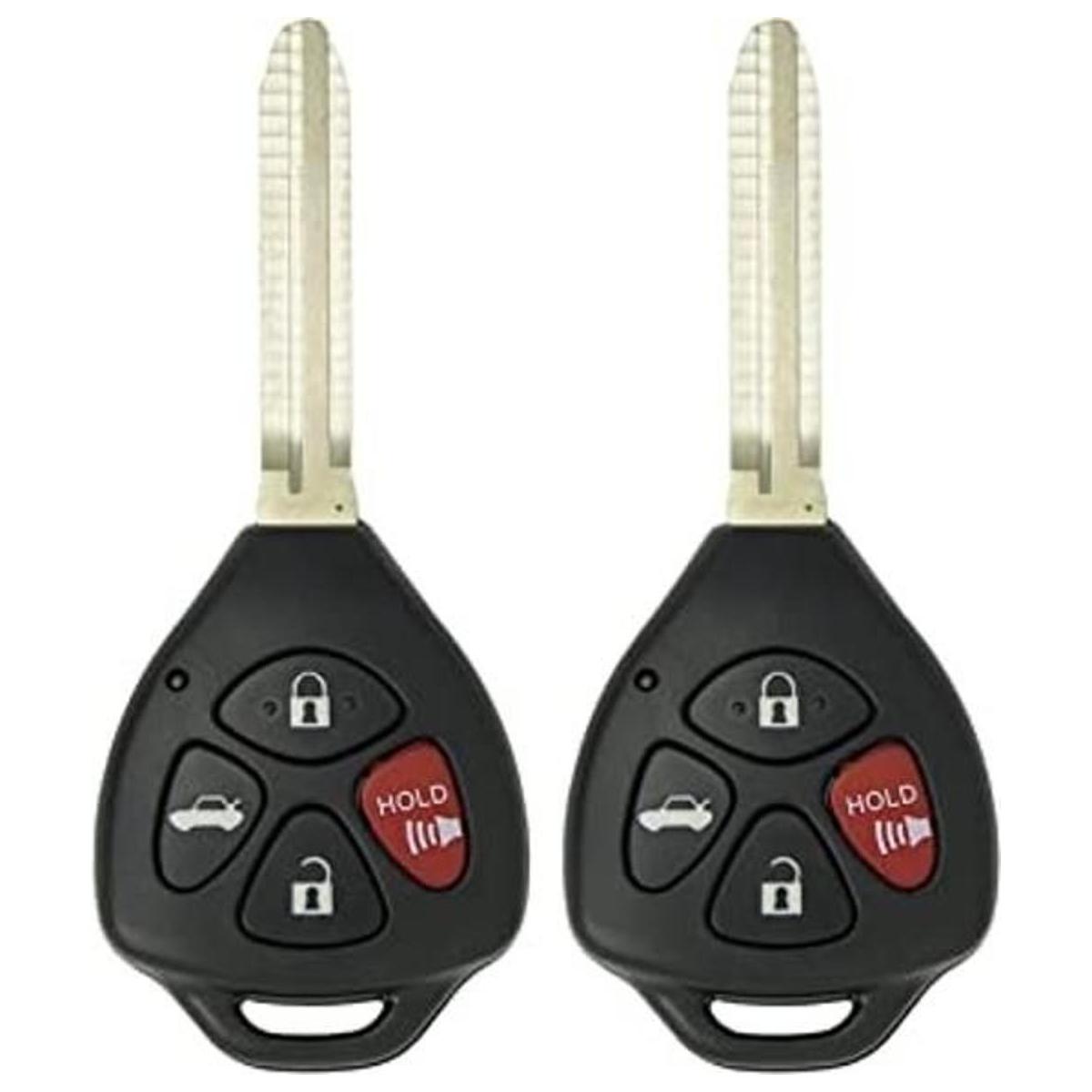 Keyless2Go Llave de repuesto para 2 llaves remotas de