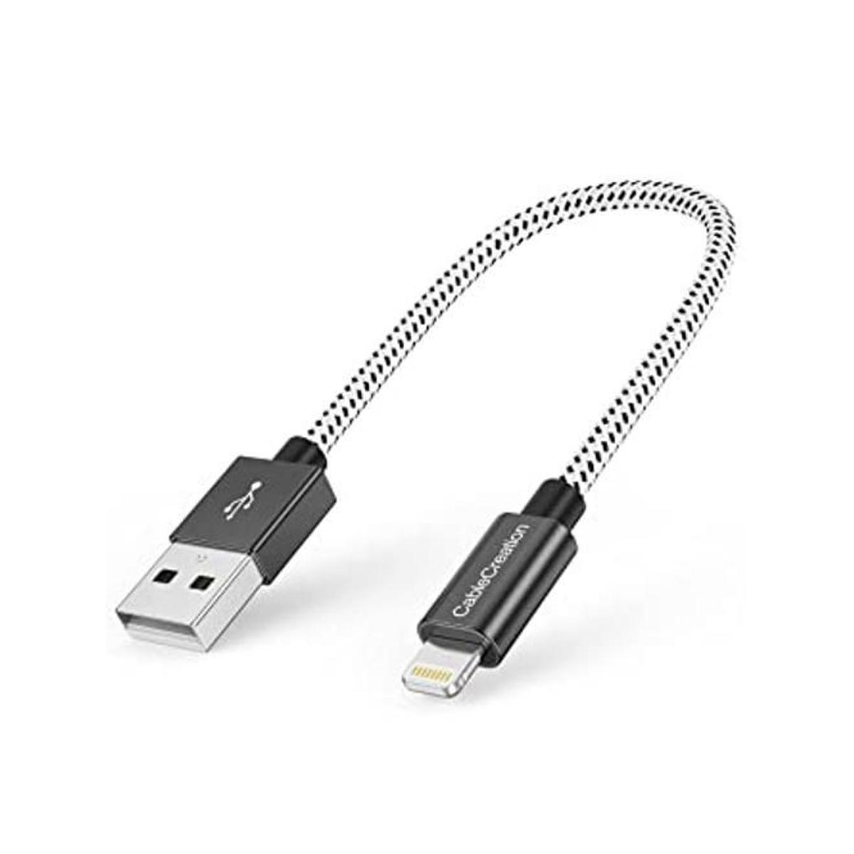 CableCreation Cable de carga corto para iPhone de 0.5