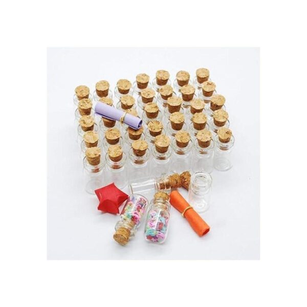 Healthcom Vials botellas de vidrio transparente para