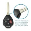 Keyless2Go Llave de repuesto para 2 llaves remotas de_3