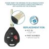 Keyless2Go Llave de repuesto para 2 llaves remotas de_4
