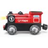 Hape Motor de ferrocarril de madera número 1 para niños