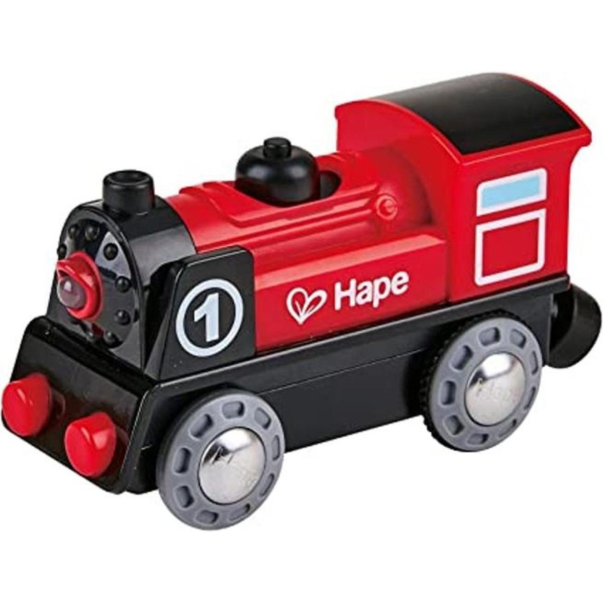 Hape Motor de ferrocarril de madera número 1 para niños