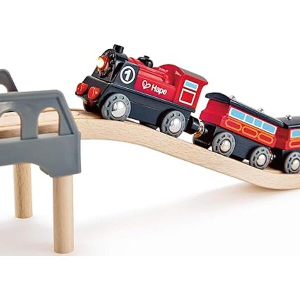 Hape Motor de ferrocarril de madera número 1 para niños