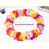 Collar hawaiano para fiesta ondulado imitación de flor de