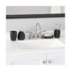 Home Basics Juego de accesorios de baño de 4 piezas