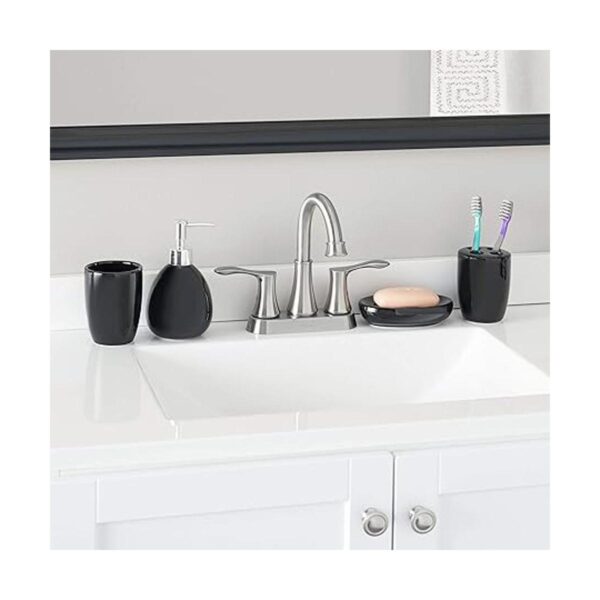 Home Basics Juego de accesorios de baño de 4 piezas