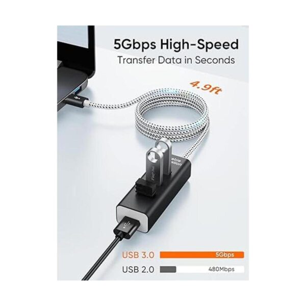CableCreation Hub USB 3.0 de 4 puertos con cable de_3