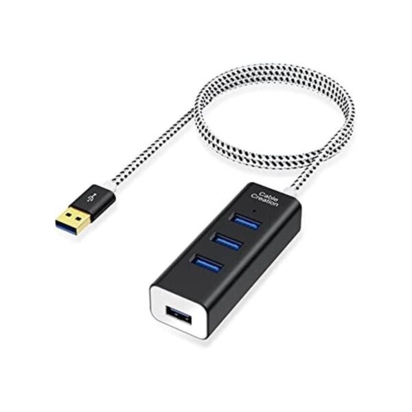 CableCreation Hub USB 3.0 de 4 puertos con cable de_1