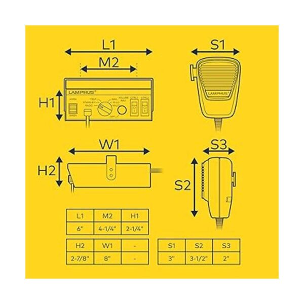 SoundAlert Sistema de sirena de policía de 12 V 100 W