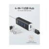 CableCreation Hub USB 3.0 de 4 puertos con cable de_2