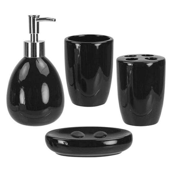 Home Basics Juego de accesorios de baño de 4 piezas