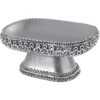Avanti Linens Medallón Trenzado Plata y Jabonera de resina_1