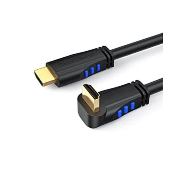 Cable HDMI 4K CableCreation de 6 pies de ángulo_1
