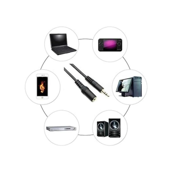 Pasow extensión cable de audio estéreo macho a hembra_6