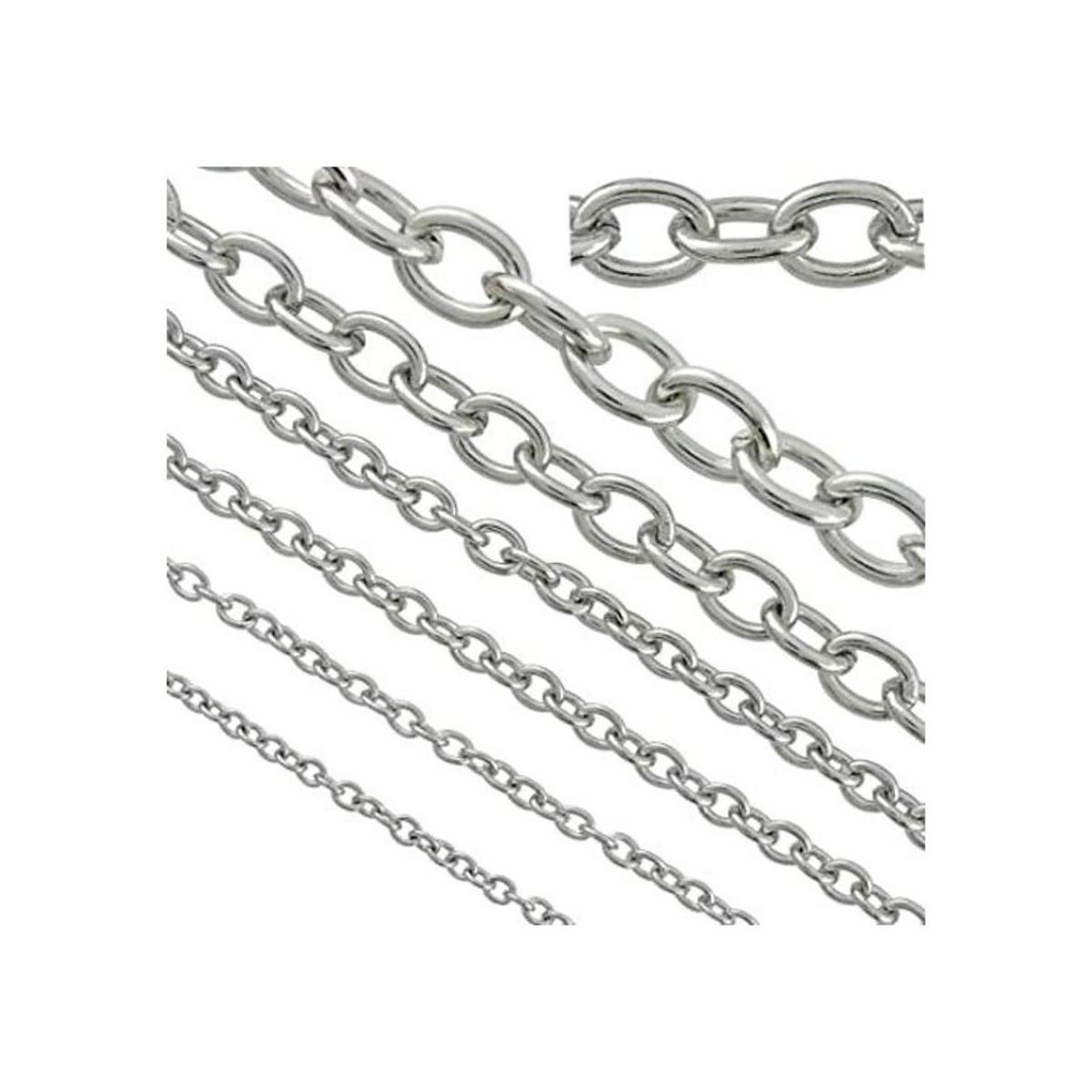 Cadenas de acero inoxidable para bisutería y bricolaje