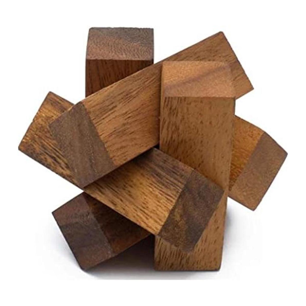 Mini leñador rompecabezas de madera para adultos juego