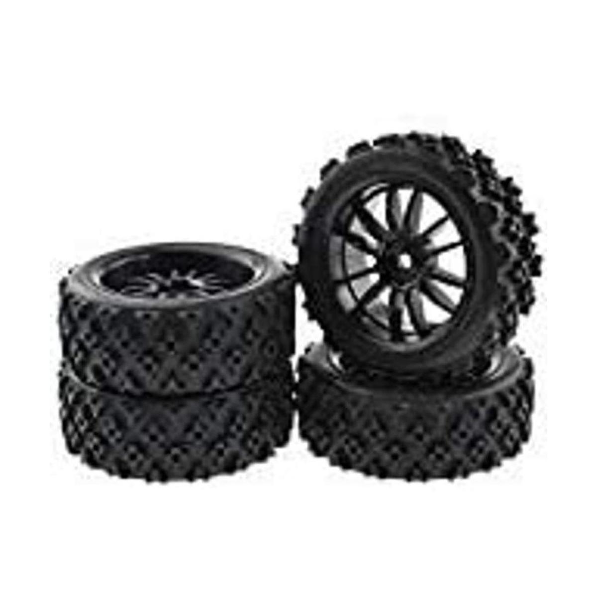 4 x RC 1 10 Neumáticos Ruedas de goma para Crossing Hex