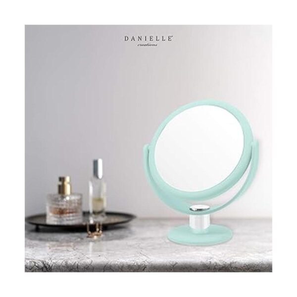 Danielle 10X Soft Touch Round Vanity Mirror Seafoam_5