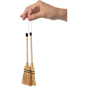 MENDI Mini escoba hecha a mano 2 piezas escoba de maíz_1