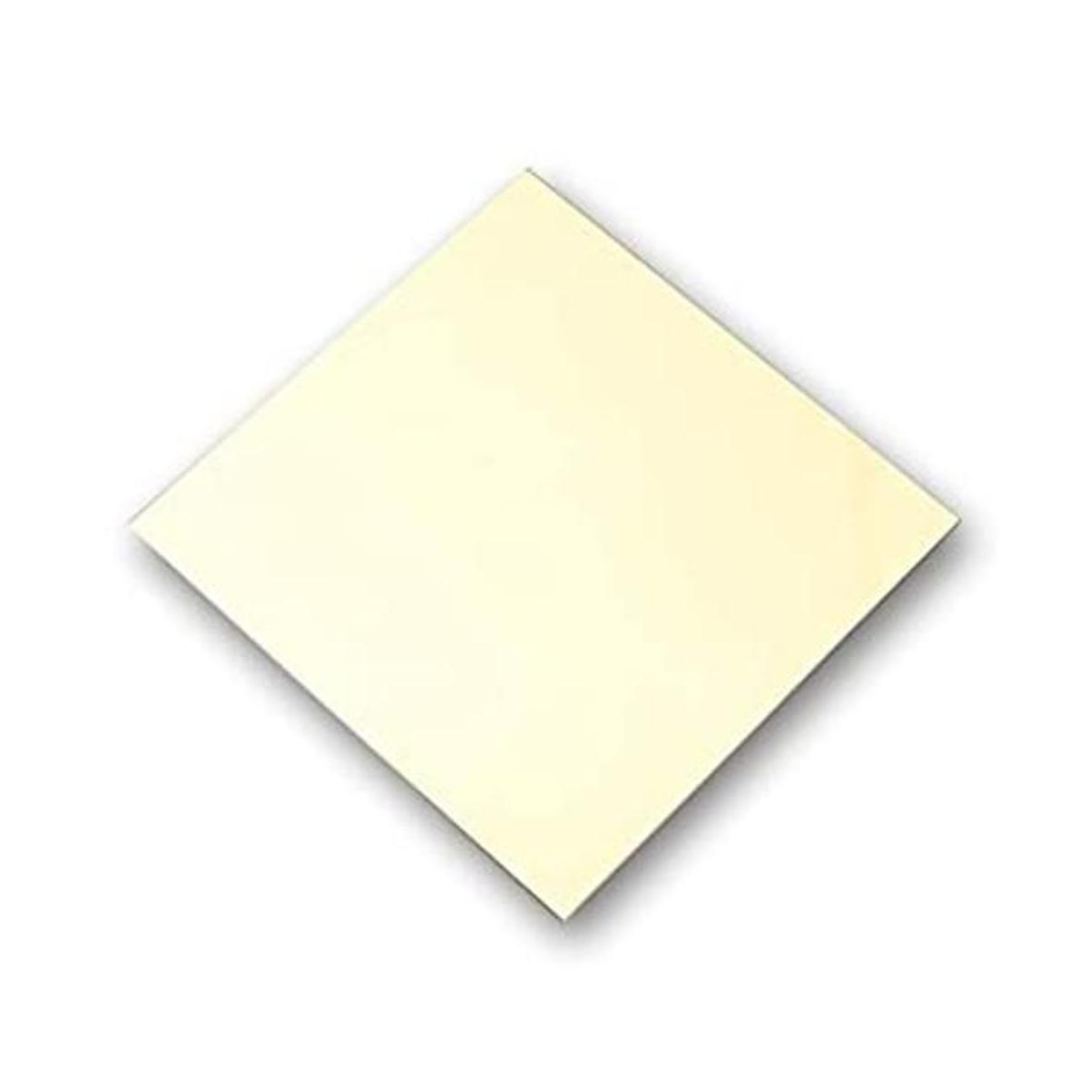 Hoja de espejo acrílico de 12 x 12 pulgadas dorada de