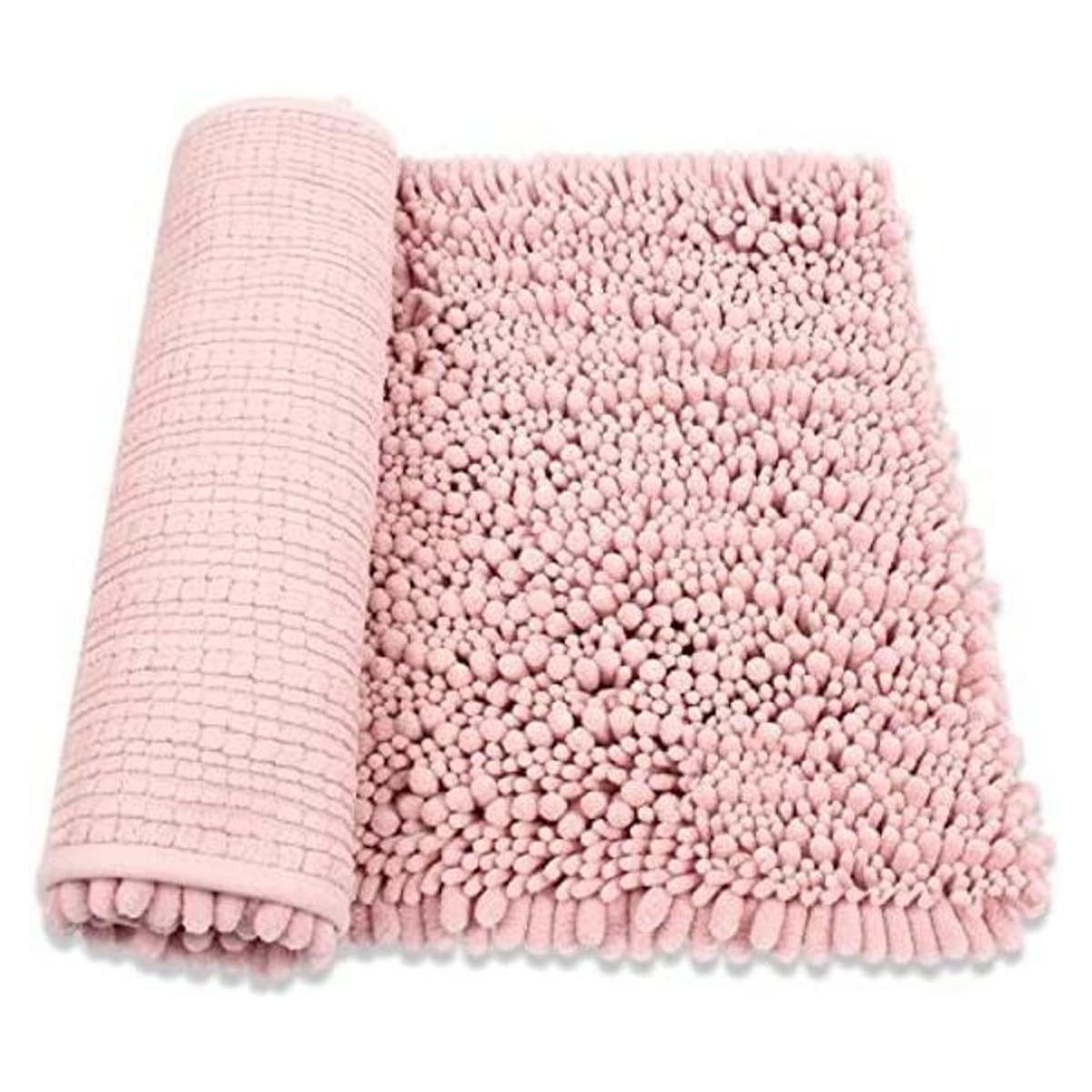 HomDSim tapete para piso de baño de felpa absorbente tela