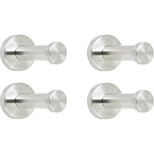 NELXULAS Ganchos cortos de acero inoxidable cepillado para_1