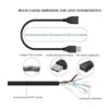 Paquete de 20 cables adaptadores de enchufe USB 2.0 macho_4