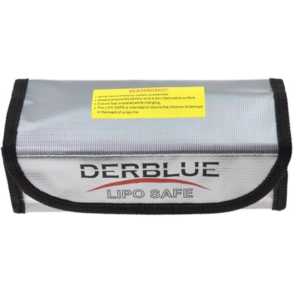 DerBlue 2 bolsas de seguridad para baterías Lipo a prueba_3