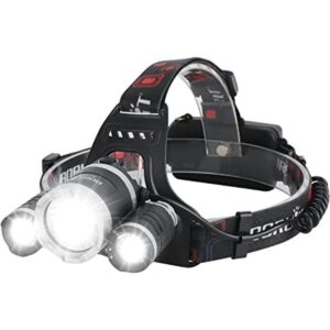 Boruit RJ3000 faro delantero recargable LED súper_1