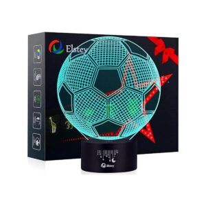 Elstey Lámpara de noche con balón de fútbol_1