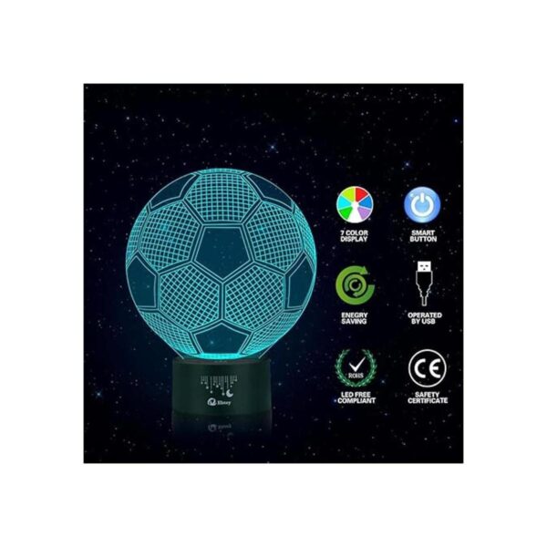 Elstey Lámpara de noche con balón de fútbol_5