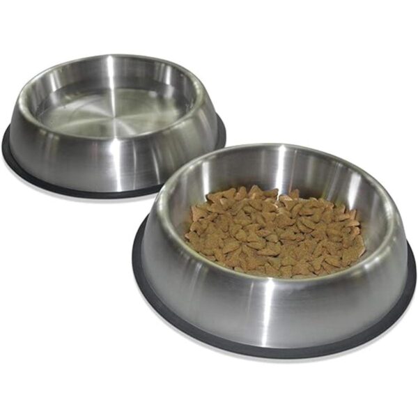 PetFusion Premium Juego de 2 cuencos de acero inoxidable_1