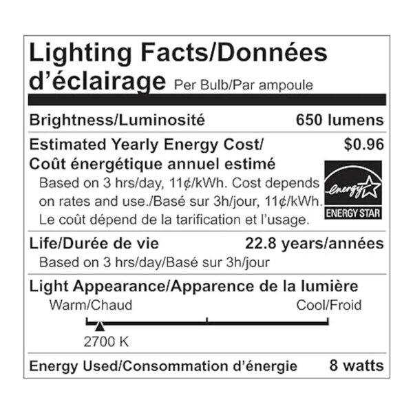 Luminus plyc5294 BR30 8 W 65 W 650 lúmenes blanco_5