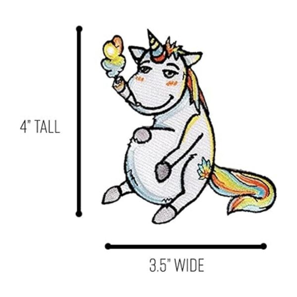 Bote de fumar Pals Místico High Unicorn Iron on bordado