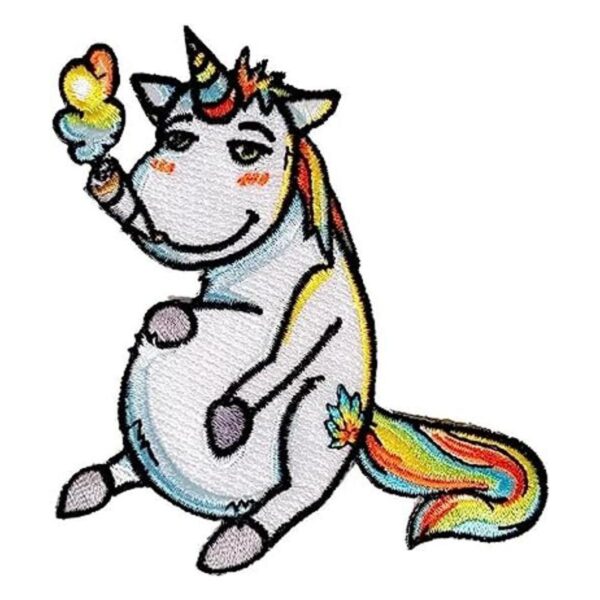 Bote de fumar Pals Místico High Unicorn Iron on bordado