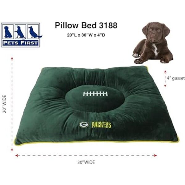 NFL PET BED Cama de almohada de felpa suave y_2