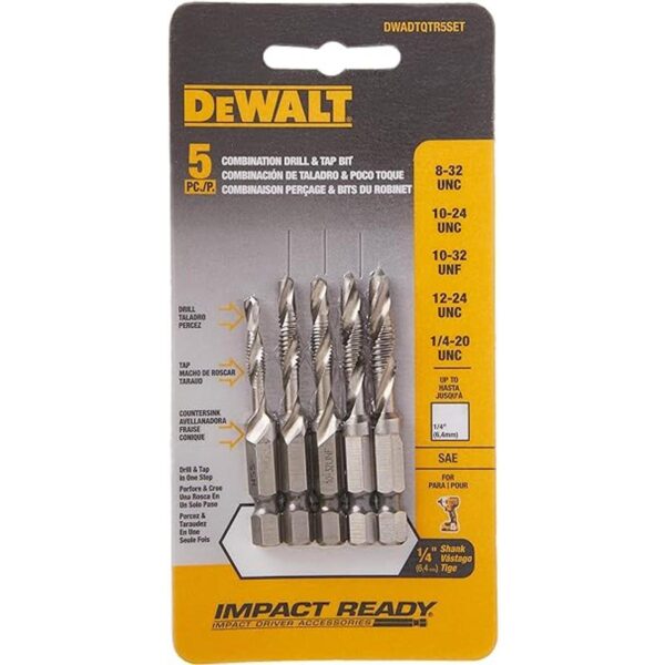 Set de grifos taladros DeWalt dwadtqtr5set impacto listo 5_4