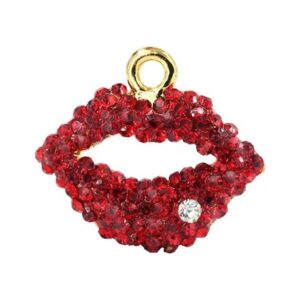 Dijes creativos para hacer tú mismo con labios rojos para_1