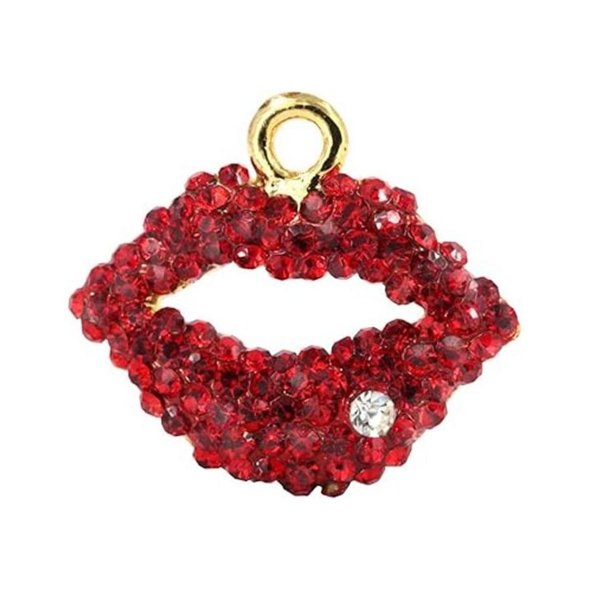 Dijes creativos para hacer tú mismo con labios rojos para