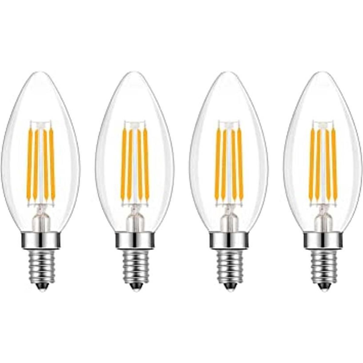 Lamsky Bombilla LED de base E14 con forma de vela de