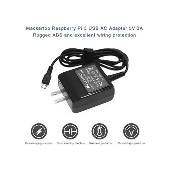 Mackertop 5.25 V 3 A Cargador Micro USB AC Adapter for HP_2