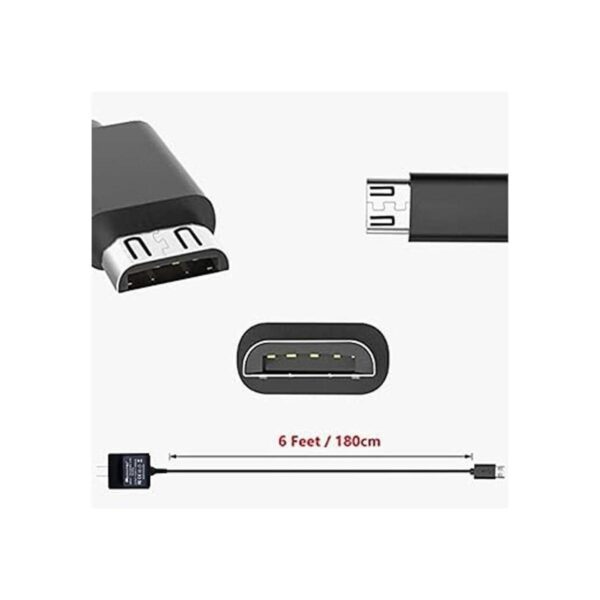 Mackertop 5.25 V 3 A Cargador Micro USB AC Adapter for HP_4