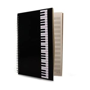 Cuaderno con hojas en blanco para música composición_1