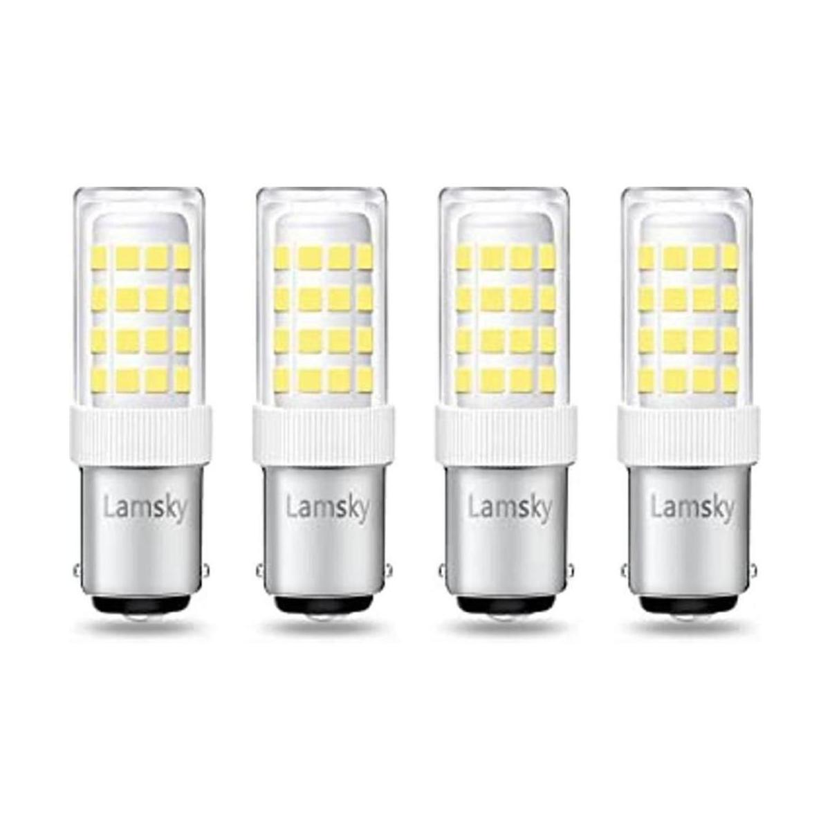 Lamsky BA15D Bombilla LED de doble contacto para máquina