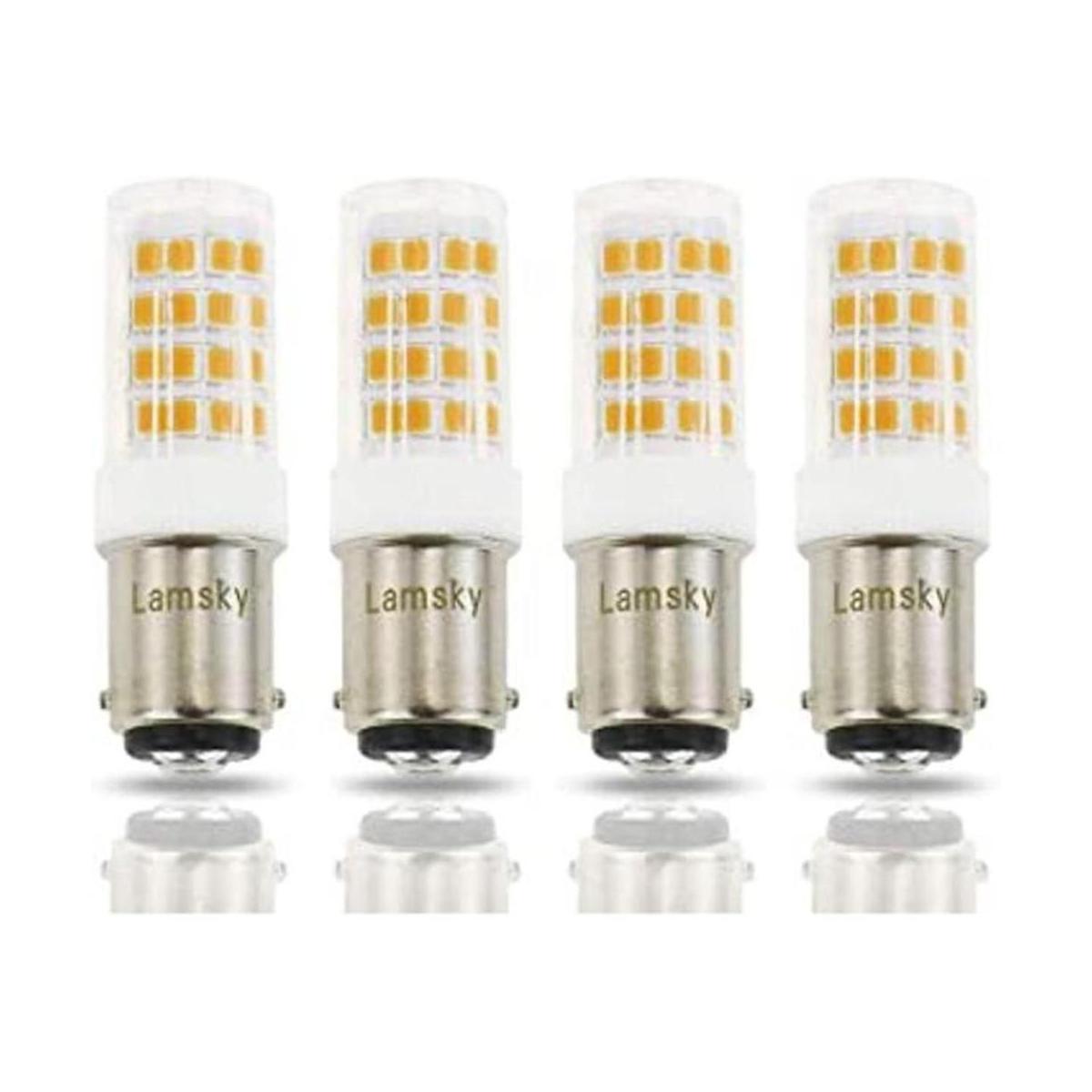 Lamsky Bombilla LED BA15D de doble contacto con base de